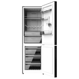 Frigorífico Combi 2 Puertas de Cristal Bolero CoolMarket Combi 322 Glass Black D