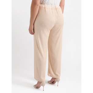 Fiorella Rubino - Pantaloni in paillettes - Beige