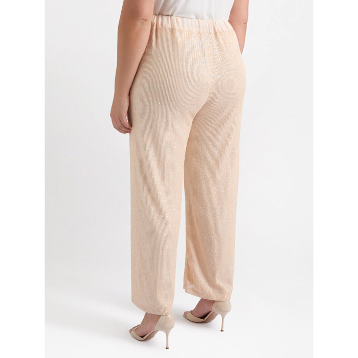 Fiorella Rubino - Pantaloni in paillettes - Beige