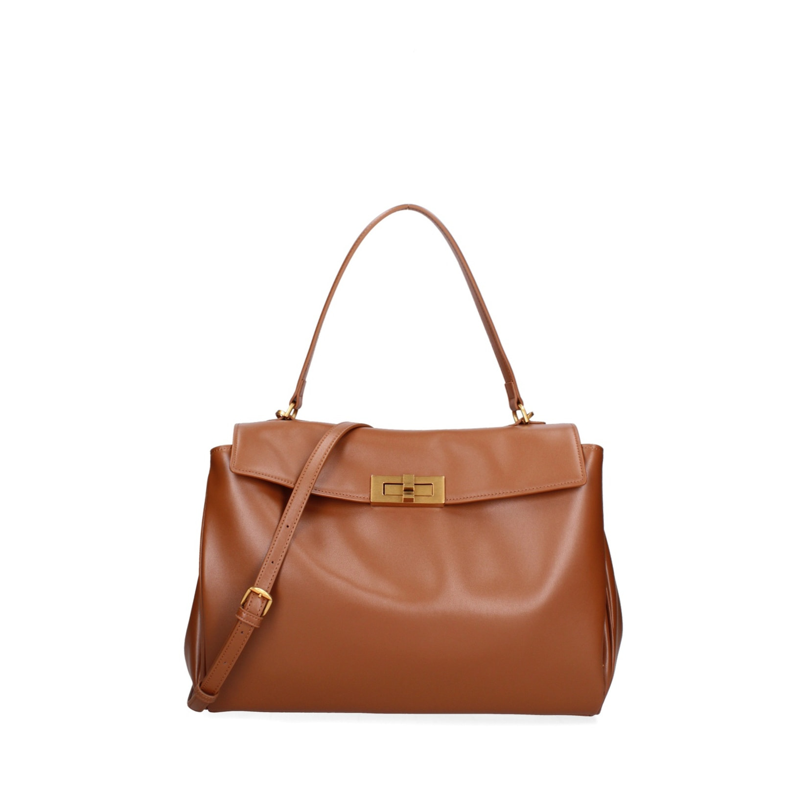 Borsa a mano da donna Made in Italy - Modello Lyria Pro - 100% pelle - 34.0 x 25.0 x 12.0 cm