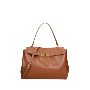 Borsa a mano da donna Made in Italy - Modello Lyria Pro - 100% pelle - 34.0 x 25.0 x 12.0 cm