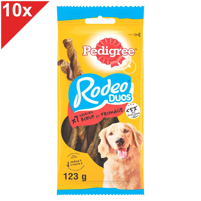 PEDIGREE Rodeo Duos Récompenses boeuf & fromage 70 Friandises pour chien 10x7