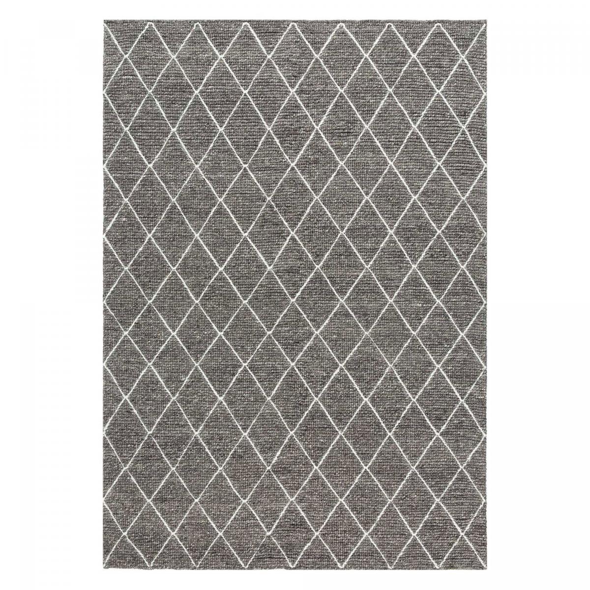 Tapis salon et chambre fait main en laine motif scandinave ULDE