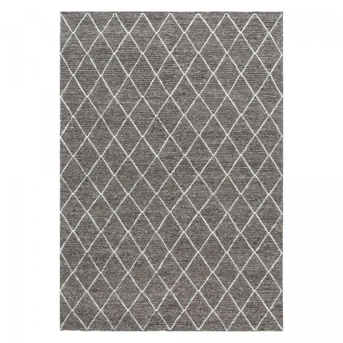Tapis salon et chambre fait main en laine motif scandinave ULDE