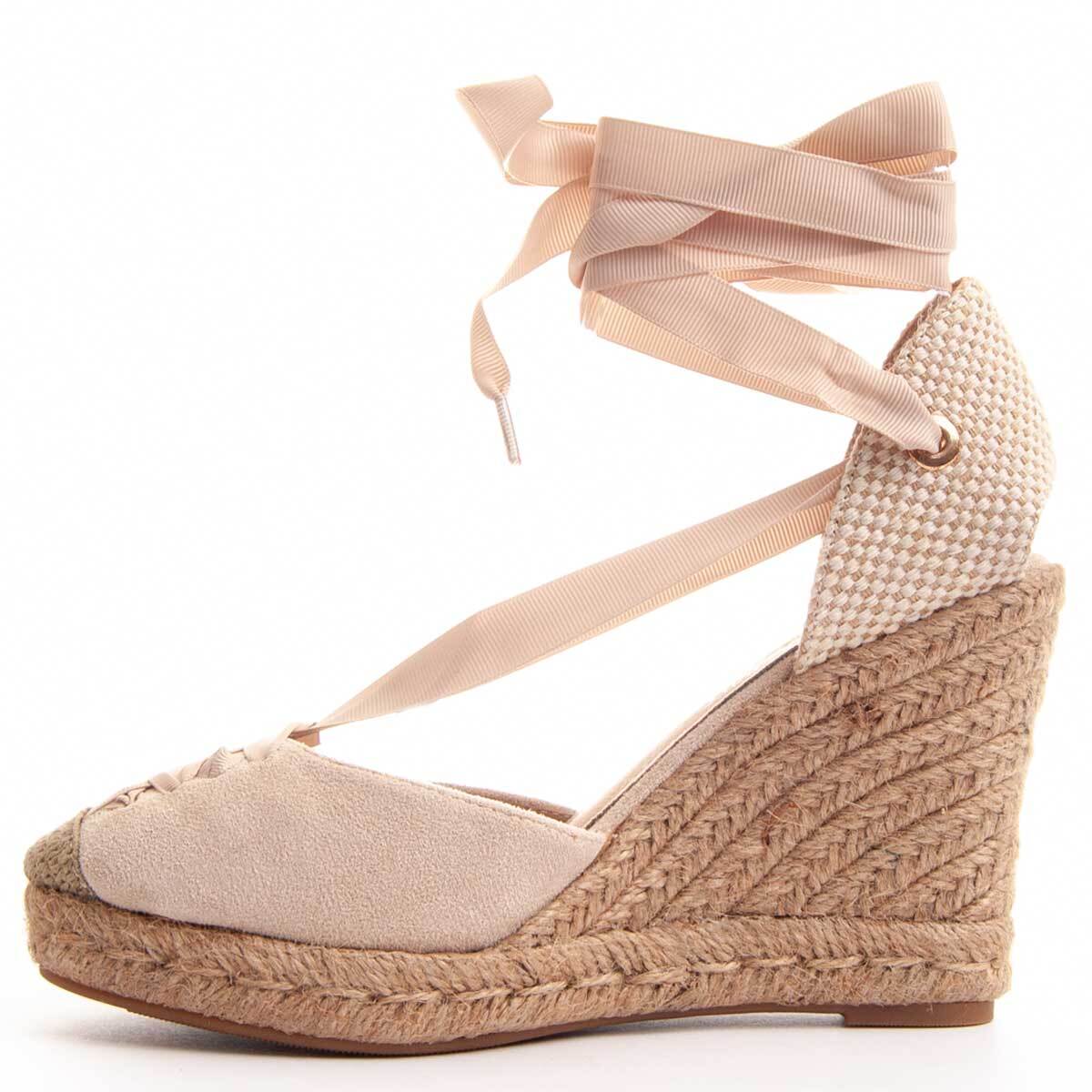 Alpargatas de Cuña - Beige - Altura: 10 cm