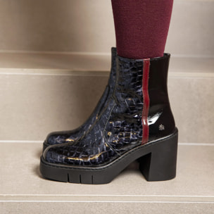 Botines con tacón 1974 HORASAN GREY-BLACK/BERNA color Grey-black