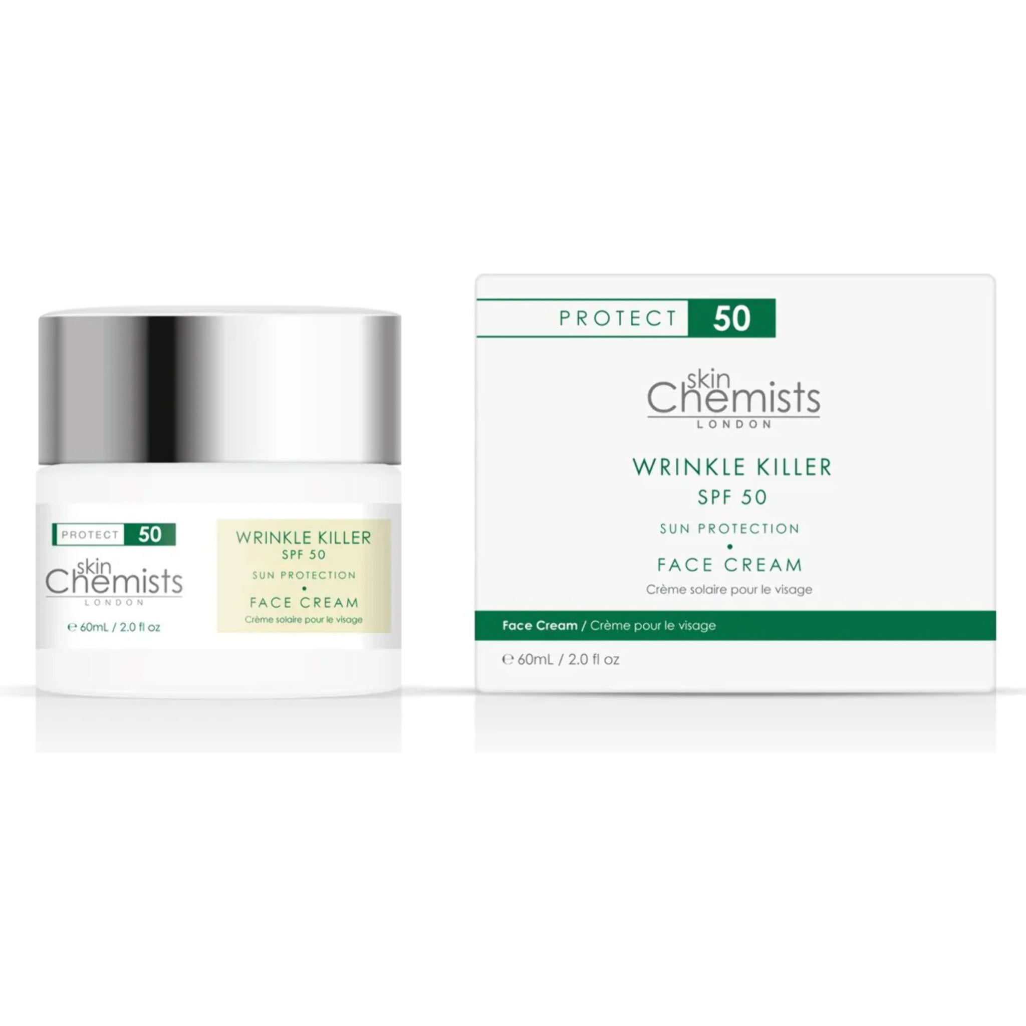 Crema corporal y crema hidratante de día Wrinkle Killer SPF 50+30