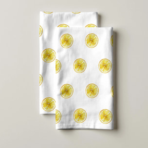 Lot de 2 torchons de cuisine 100% coton Mateo