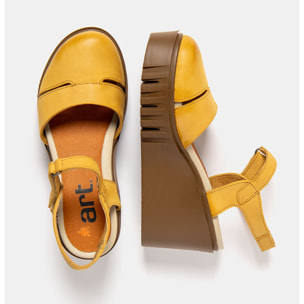 Sandalia de cuña 2083 ROMA YELLOW/ CATANIA color Yellow