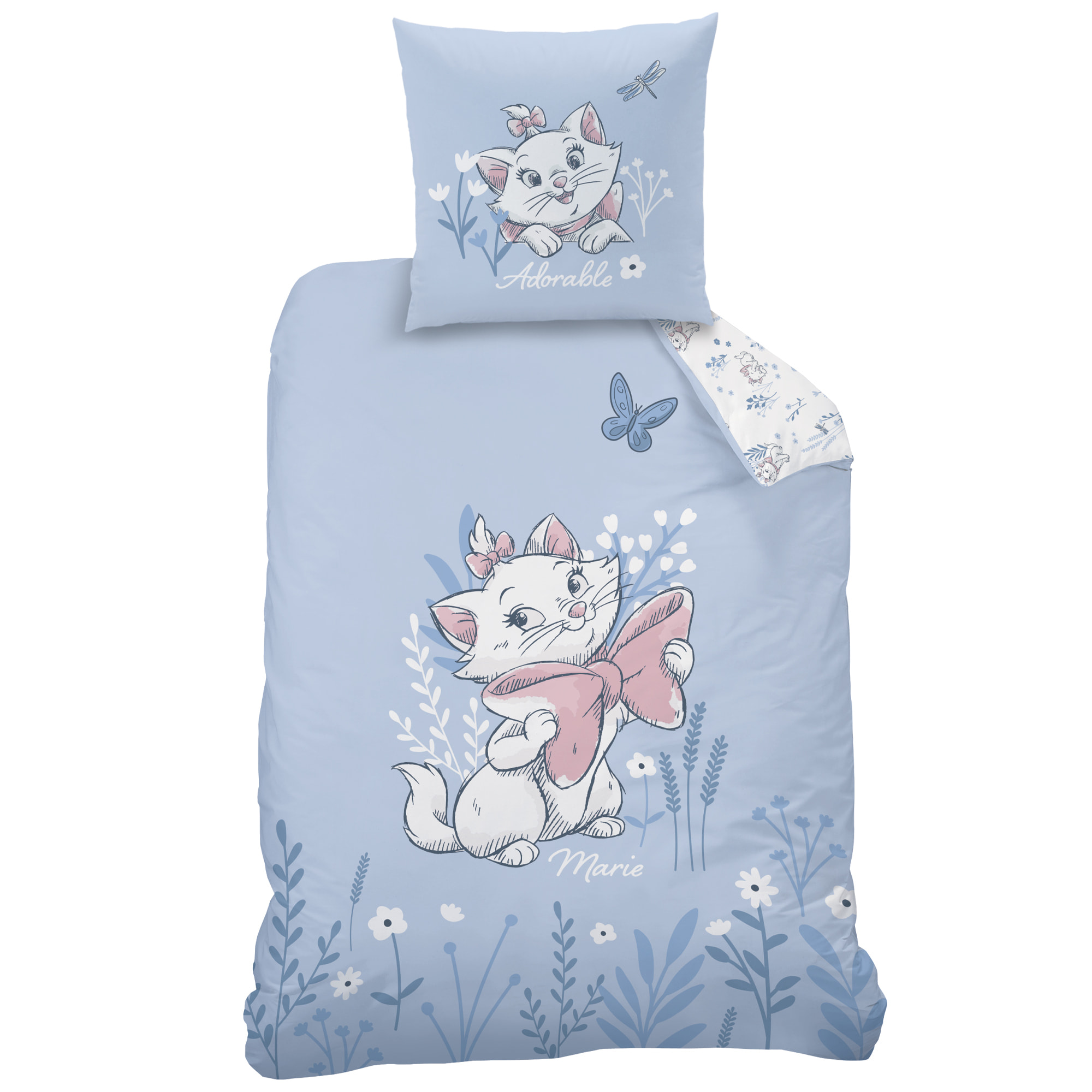 Parure de lit imprimée 100% coton, DISNEY HOME LES ARISTOCHATS SPRING