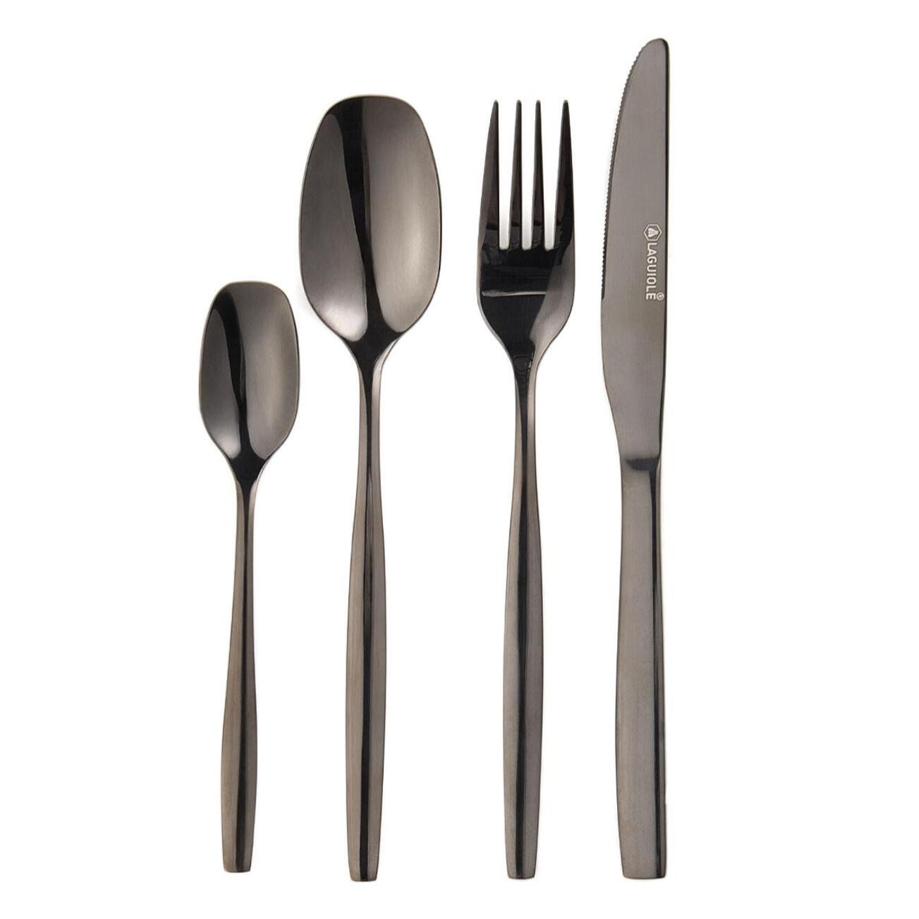 Ménagère 24 pièces - "Elora noir"