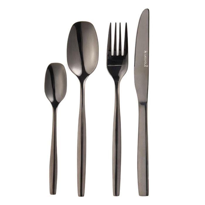 Ménagère 24 pièces - "Elora noir"