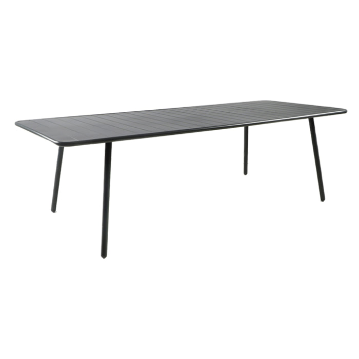 EVORA Table de jardin 10/12 places 234cm gris foncé