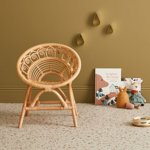 Fauteuil enfant bohème rotin ALICE