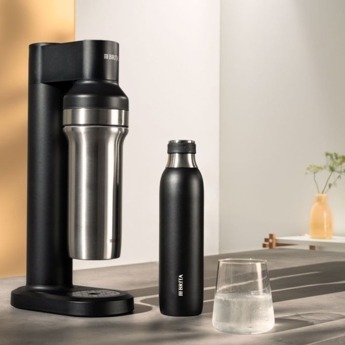 Bouteille isotherme BRITA isotherme noire sodaTRIO 0.65L