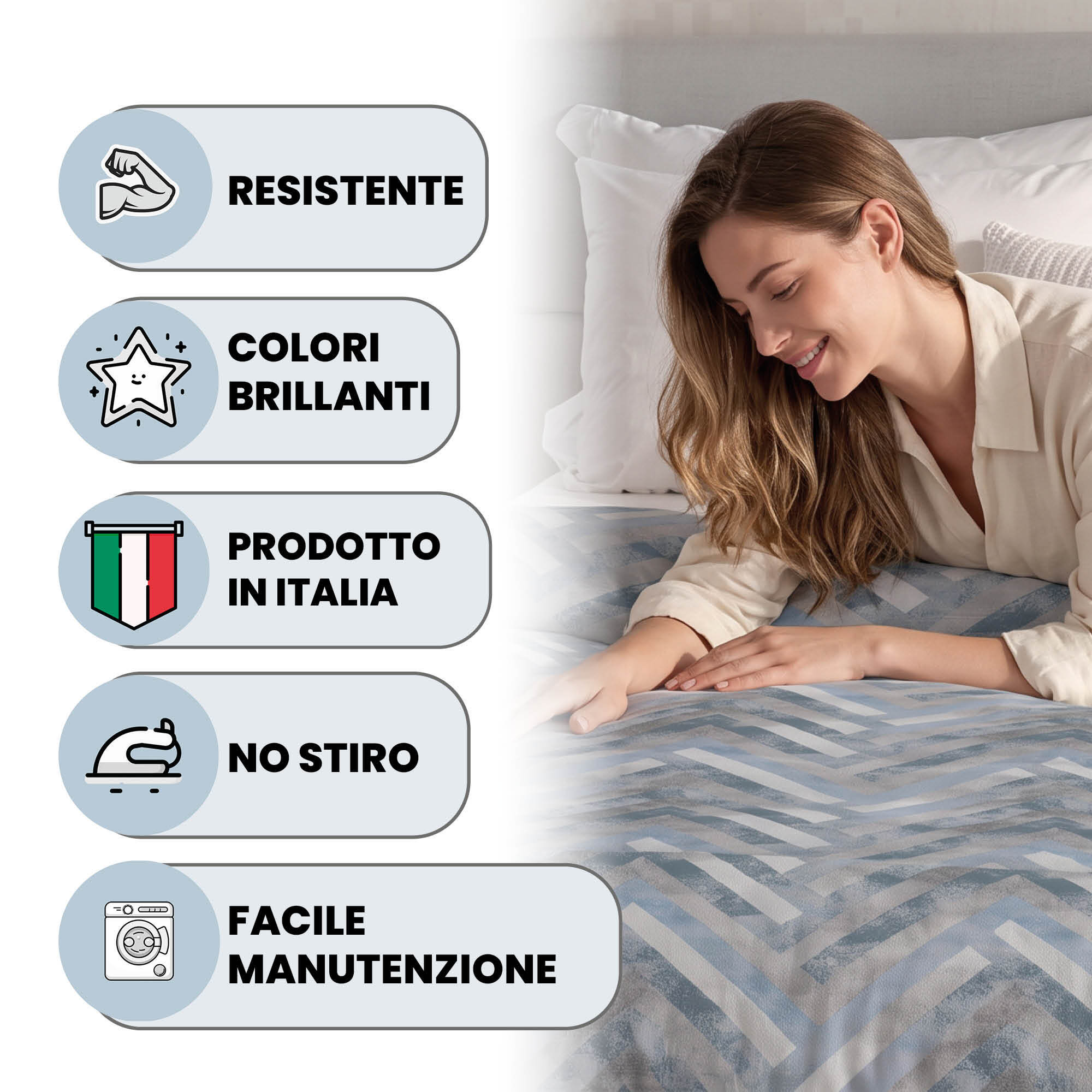 TRAPUNTA INVERNALE KARMA - 300 gr - 100% Microfibra - Made in Italy
