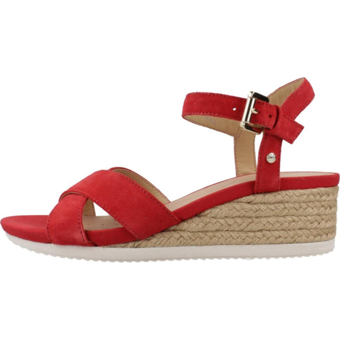 Sandalias Mujer de la marca GEOX  modelo D ISCHIA CORDA C ROJO