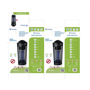 Mata insectos de techo o sobremesa 25W luz ultravioleta ZZAP TRAP EX-2 PURLINE