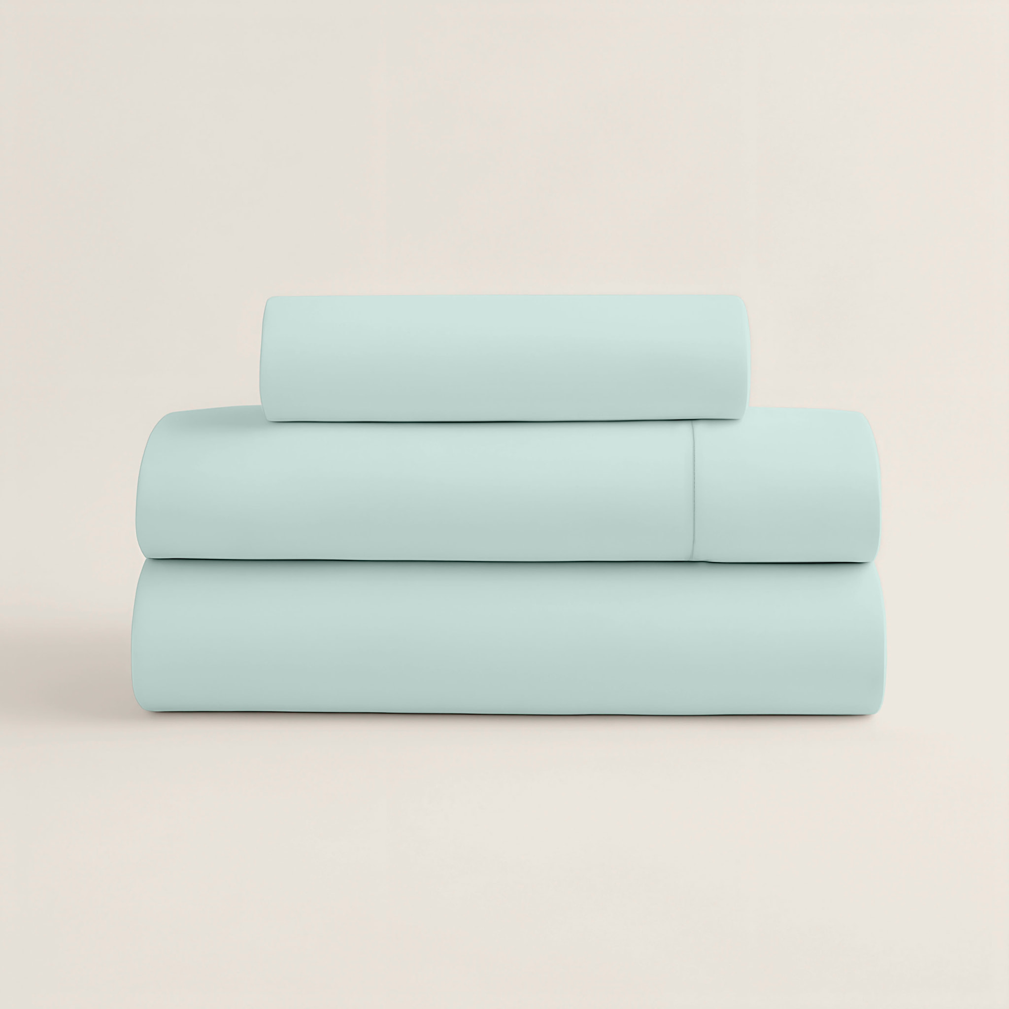 Juego de Sábanas Lisas - 100% Microfibra - Incluye 1 o 2 Fundas de Almohada + 1 Sábana Bajera - Verde Claro