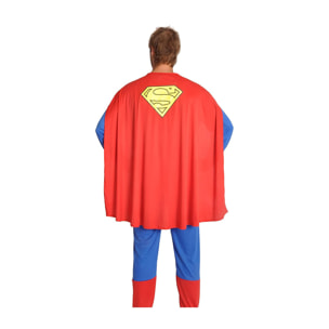 Costume Completo Superman Mantello Prodotto Originale Dc Comics Adulto