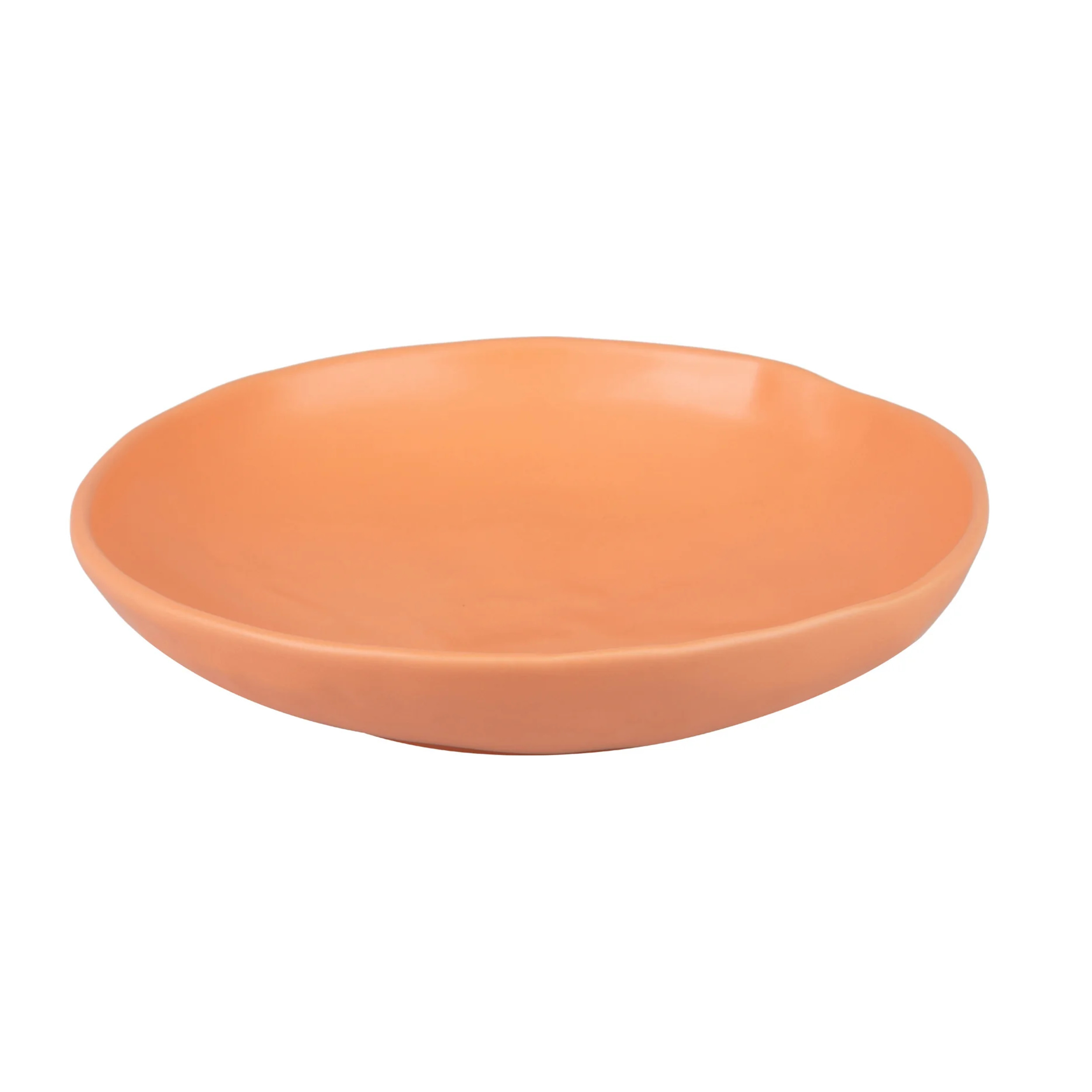 Centro Ceramica Naranja Mate 36x36x8 Cm