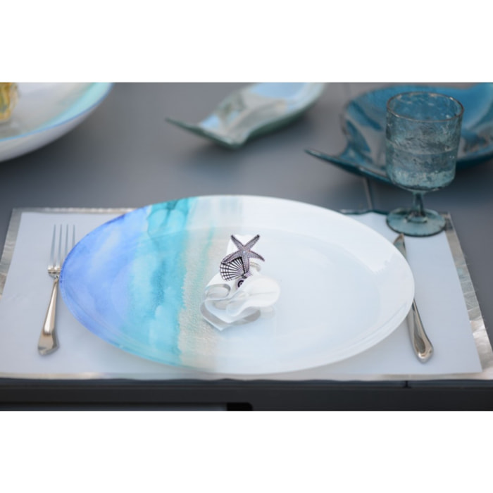 Assiette de présentation océan