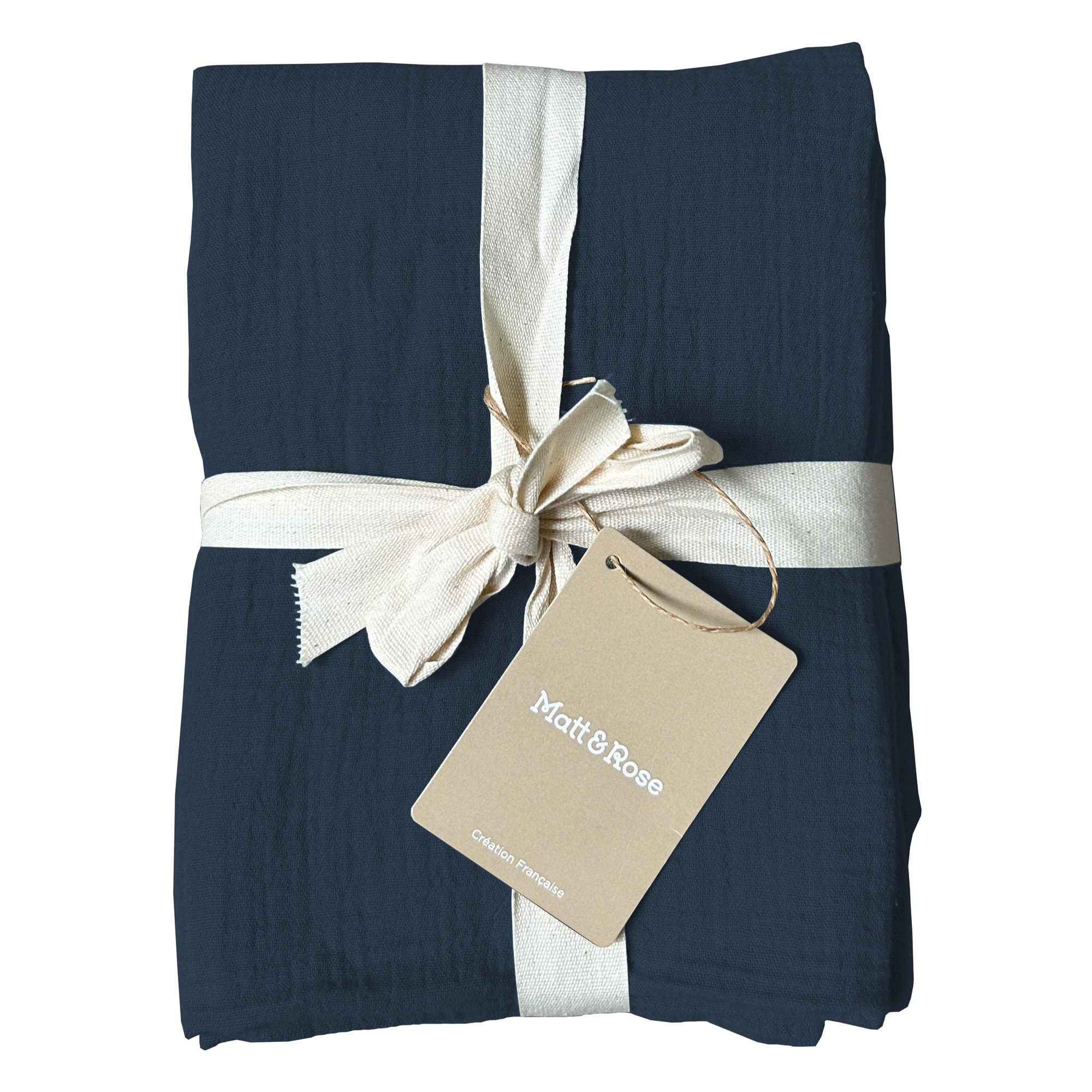 Set de 2 taies d'oreiller unies en coton, GAZE DE COTON