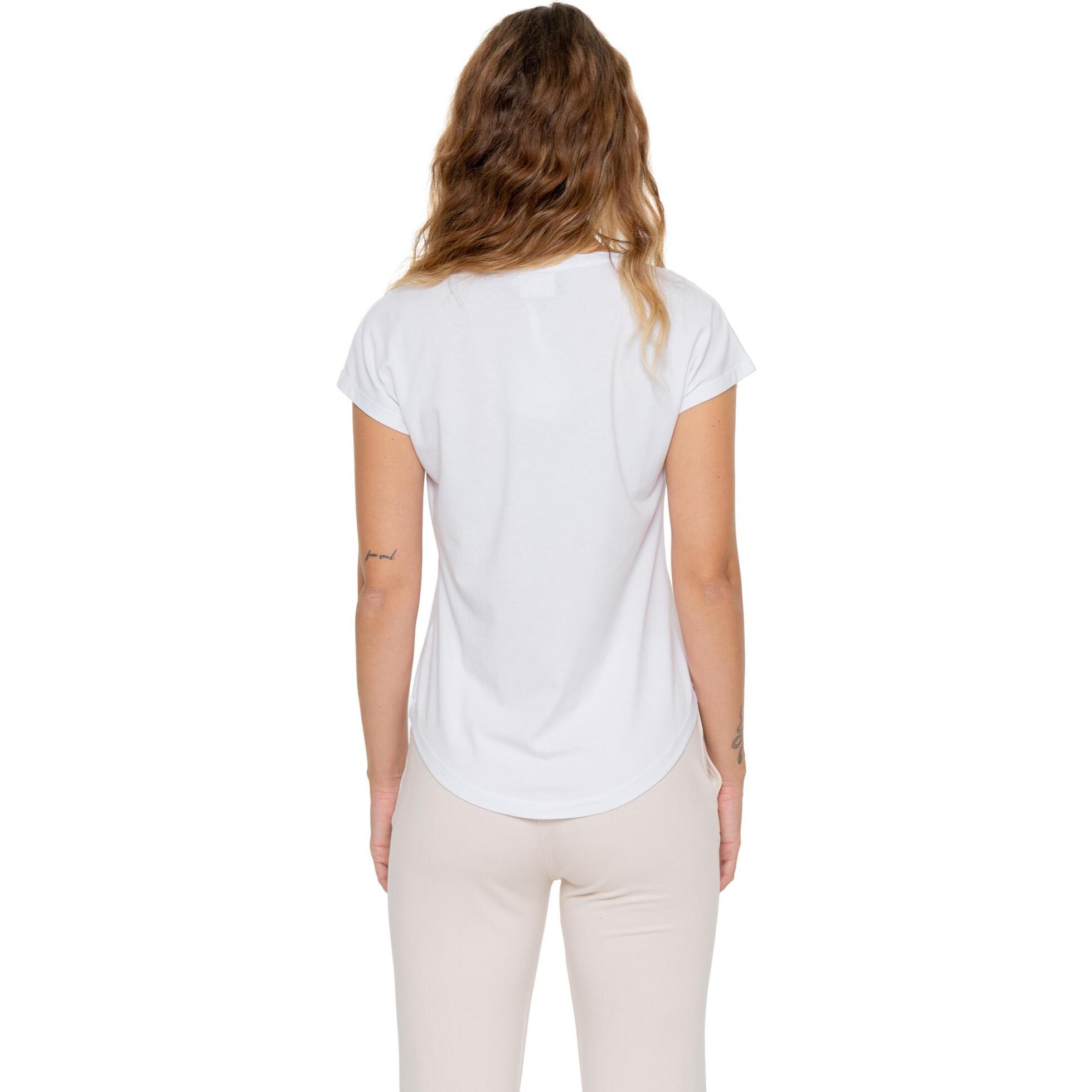 Camiseta elegante de manga corta para mujer