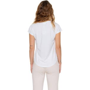 Camiseta elegante de manga corta para mujer