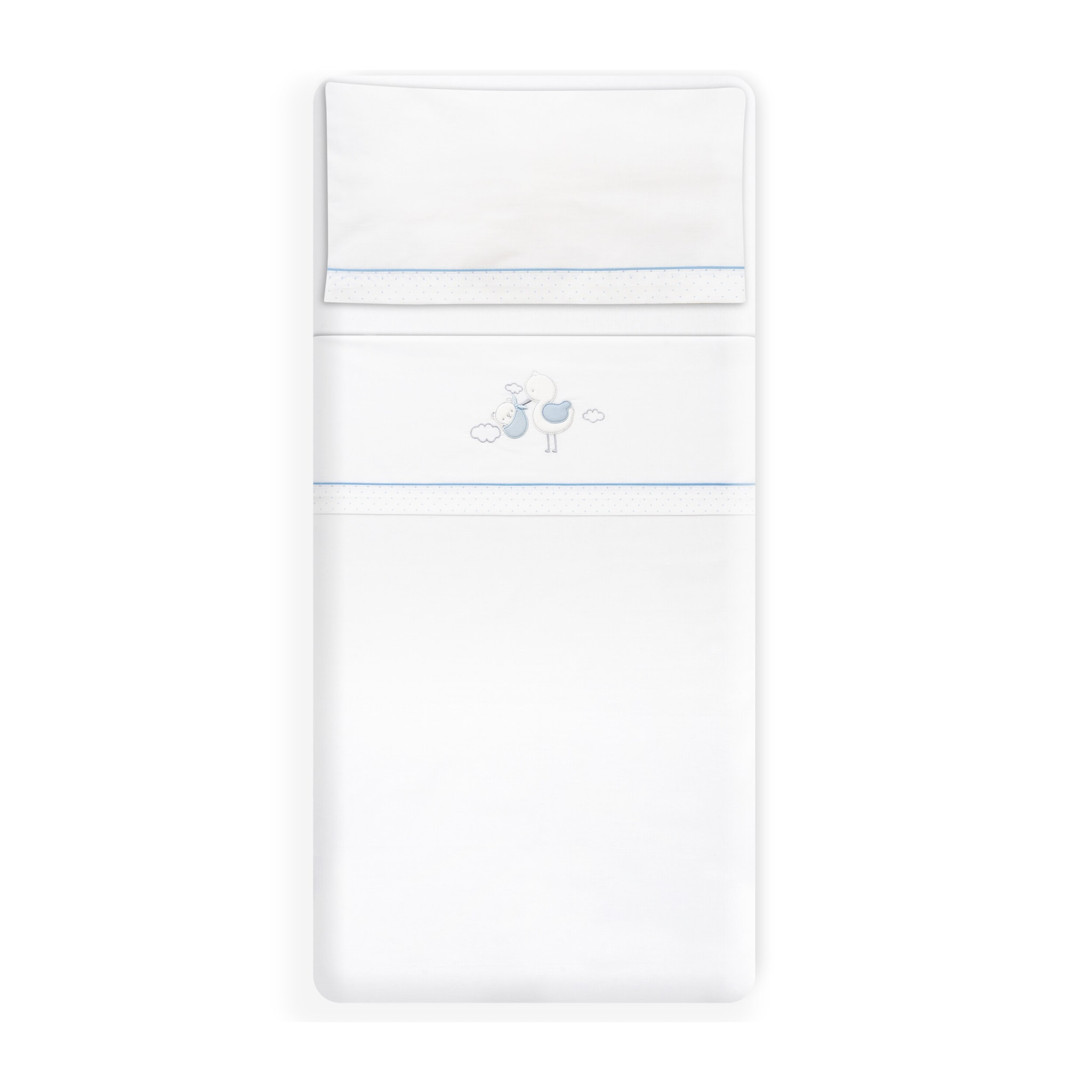 Triptico Minicuna Cigueña Oso Bco/Azul