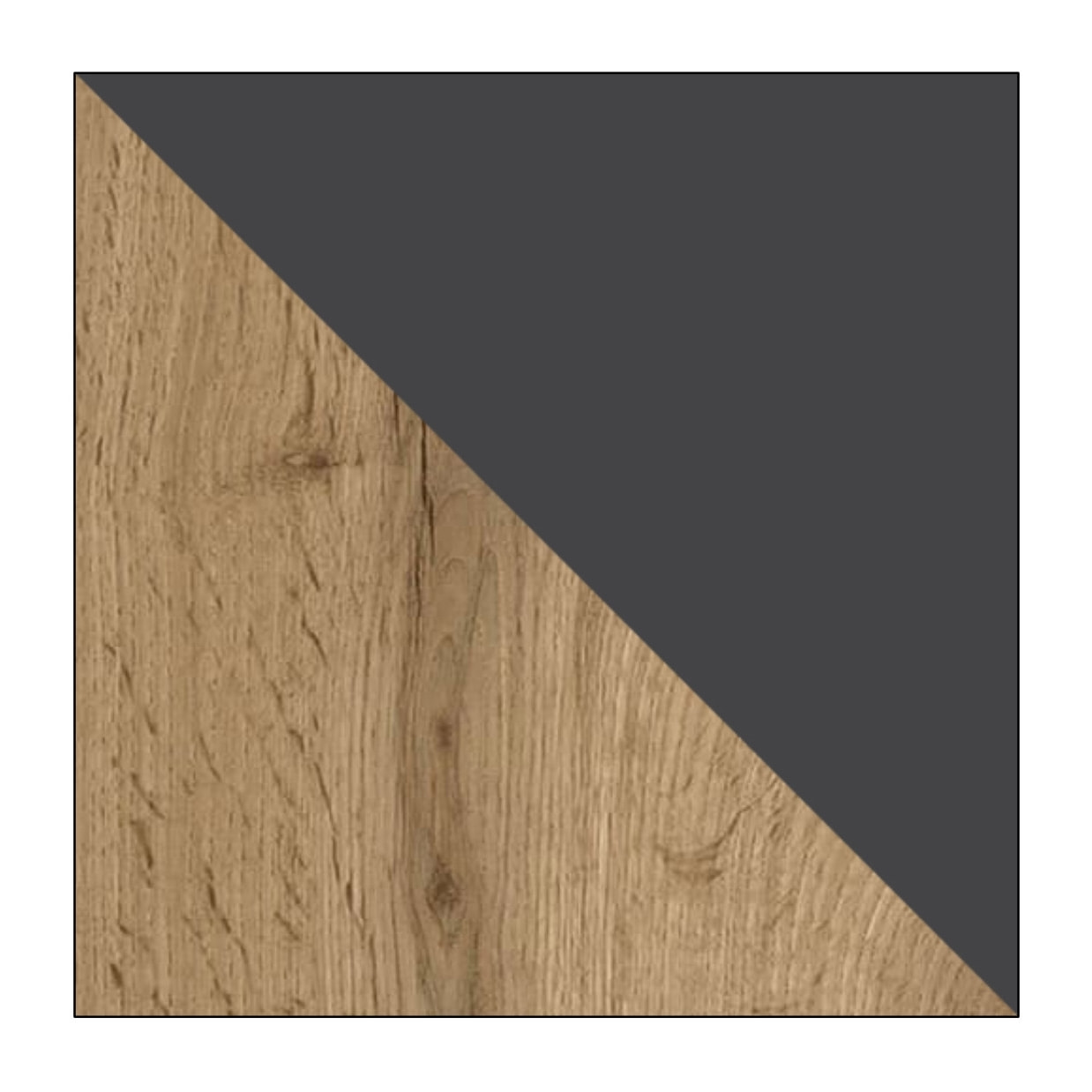 Willow - meuble TV - effet bois et gris - 180 cm - style industriel - Bois / Gris