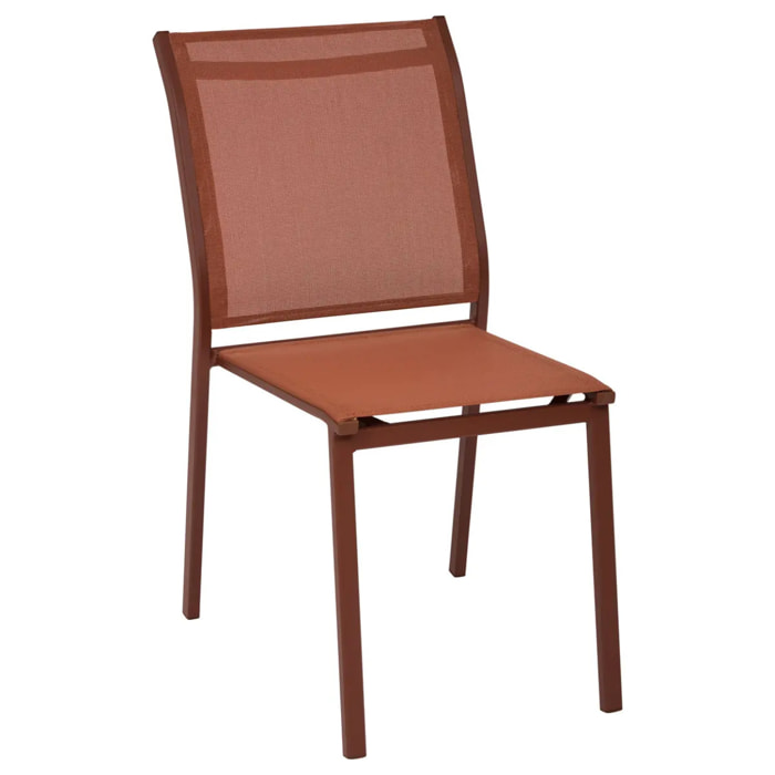 Chaise de jardin Essentia empilable acajou