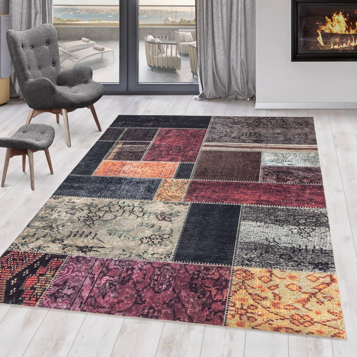 Tapis salon et chambre tissé motif oriental CARE