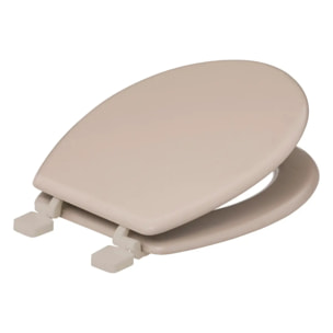 Abattant WC taupe en bois