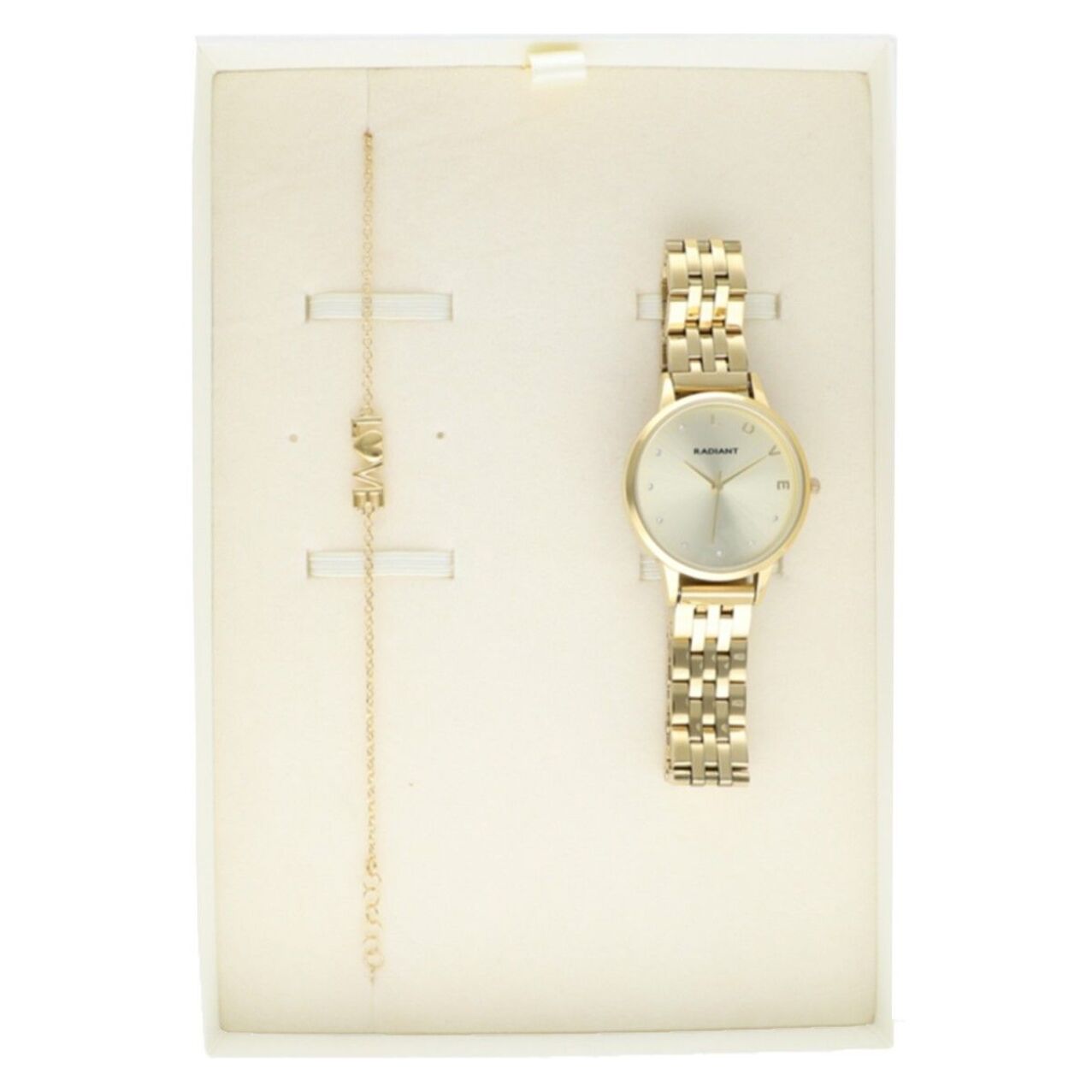 Reloj Radiant RA609202PT Mujer Analogico Cuarzo con Correa de Acero inoxidable