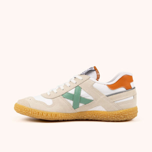MUNICH GOAL 1642 Zapatillas clásicas y planas Blanco, Beige, Naranja y Verde