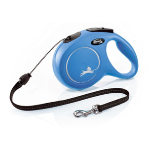 Laisse New Classic M Cord 8 m blue Flexi CL20C8-251-BL-20