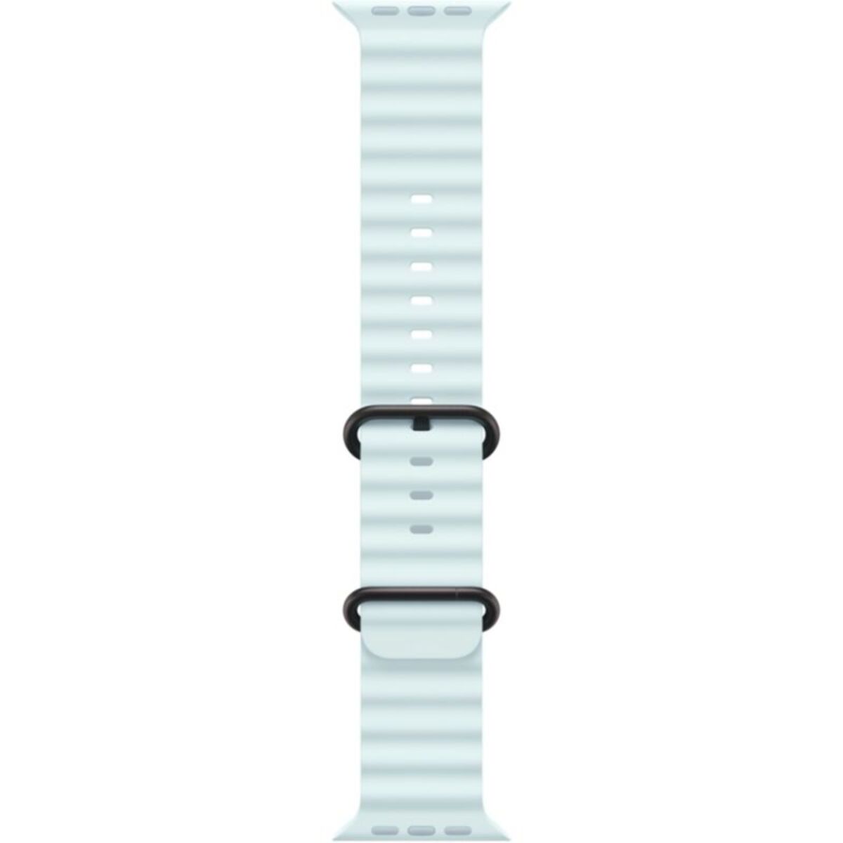 Bracelet APPLE 49mm Océan bleu glacier - Titane noir