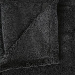 Plaid microfibre gris ardoise 125x150cm