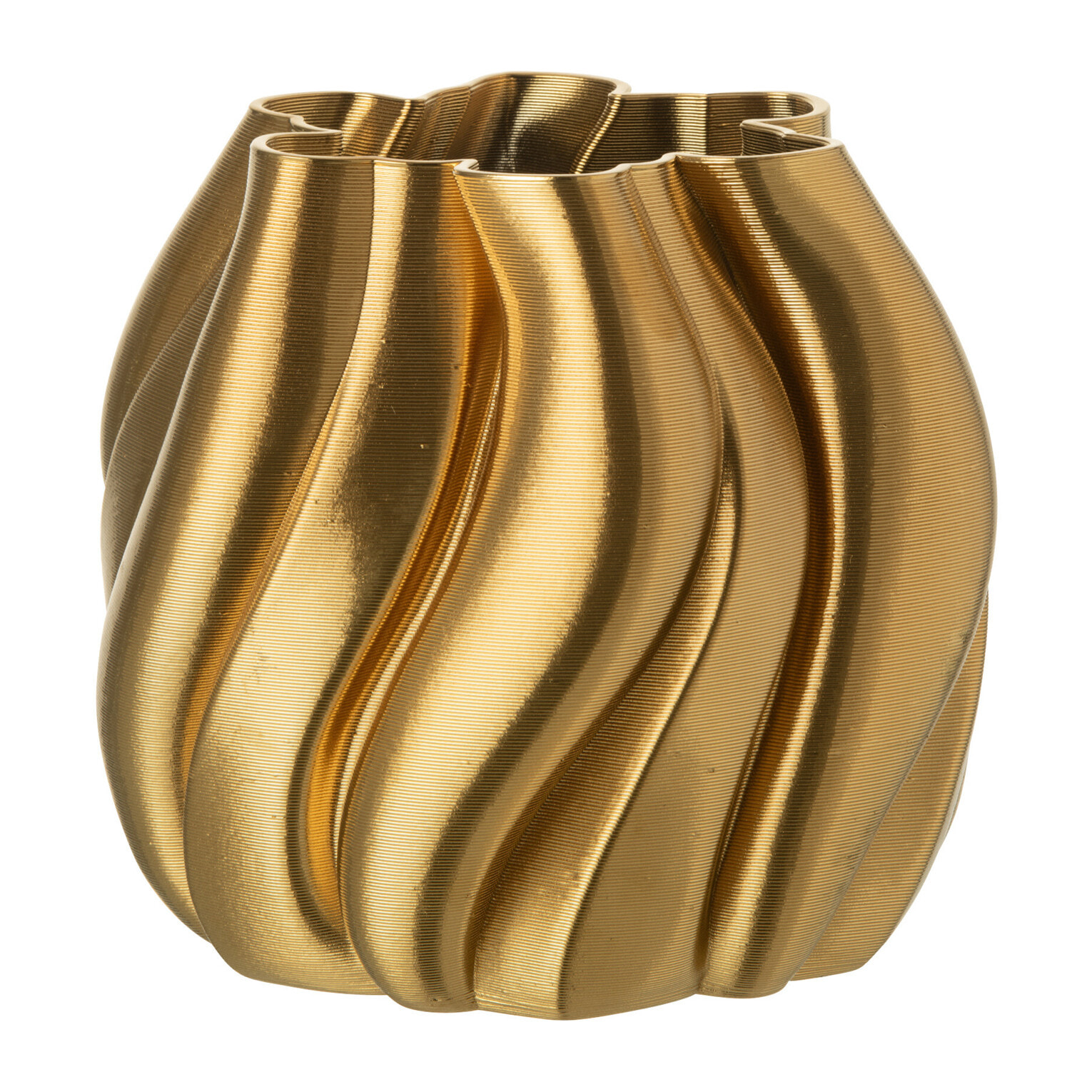 J-Line vase - porcelaine - or