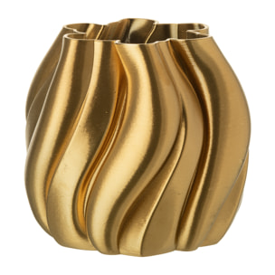 J-Line vase - porcelaine - or