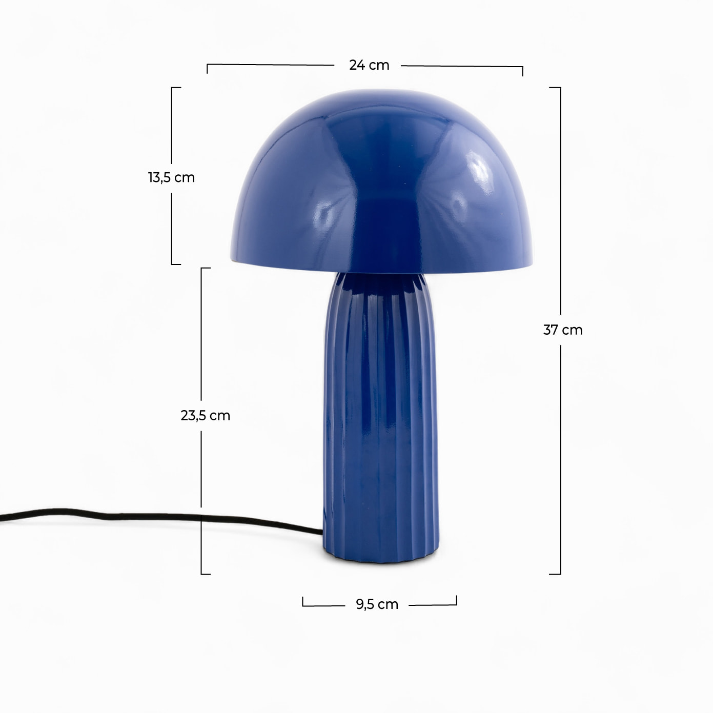 Lampe Joy en métal bleu foncé