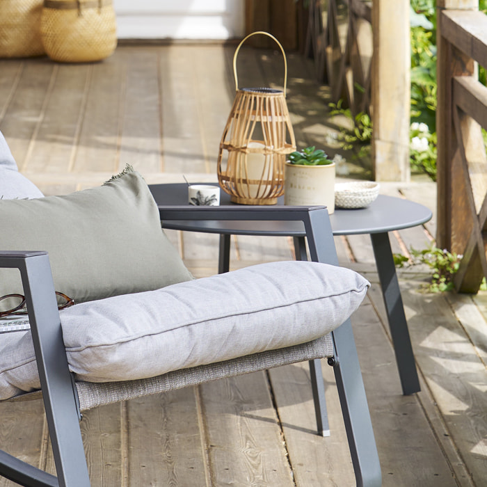 Table d'appoint Saona D70cm en acier époxy