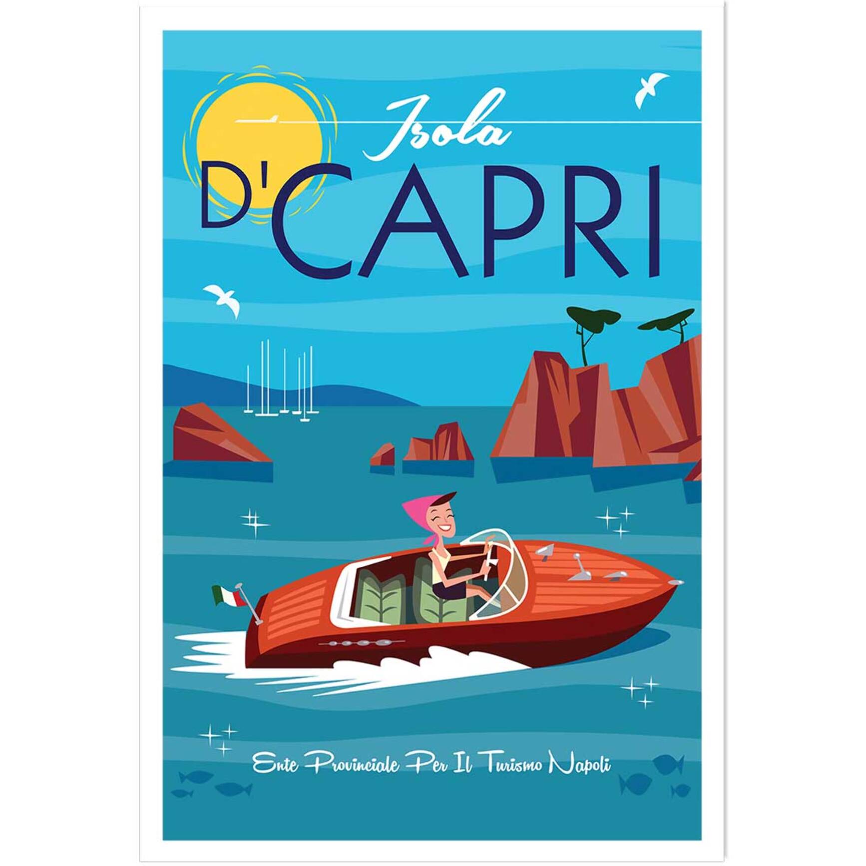 Affiche Voyage à Capri Affiche seule