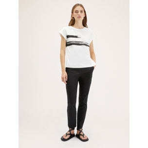 Motivi - Camiseta estampada - Blanco