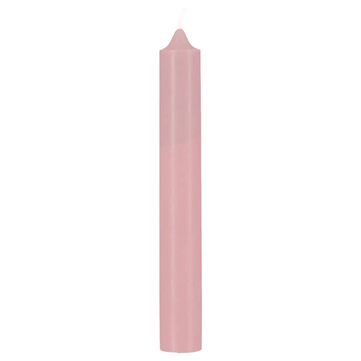 Lot de 10 bougies bâtons - rose clair - 45g