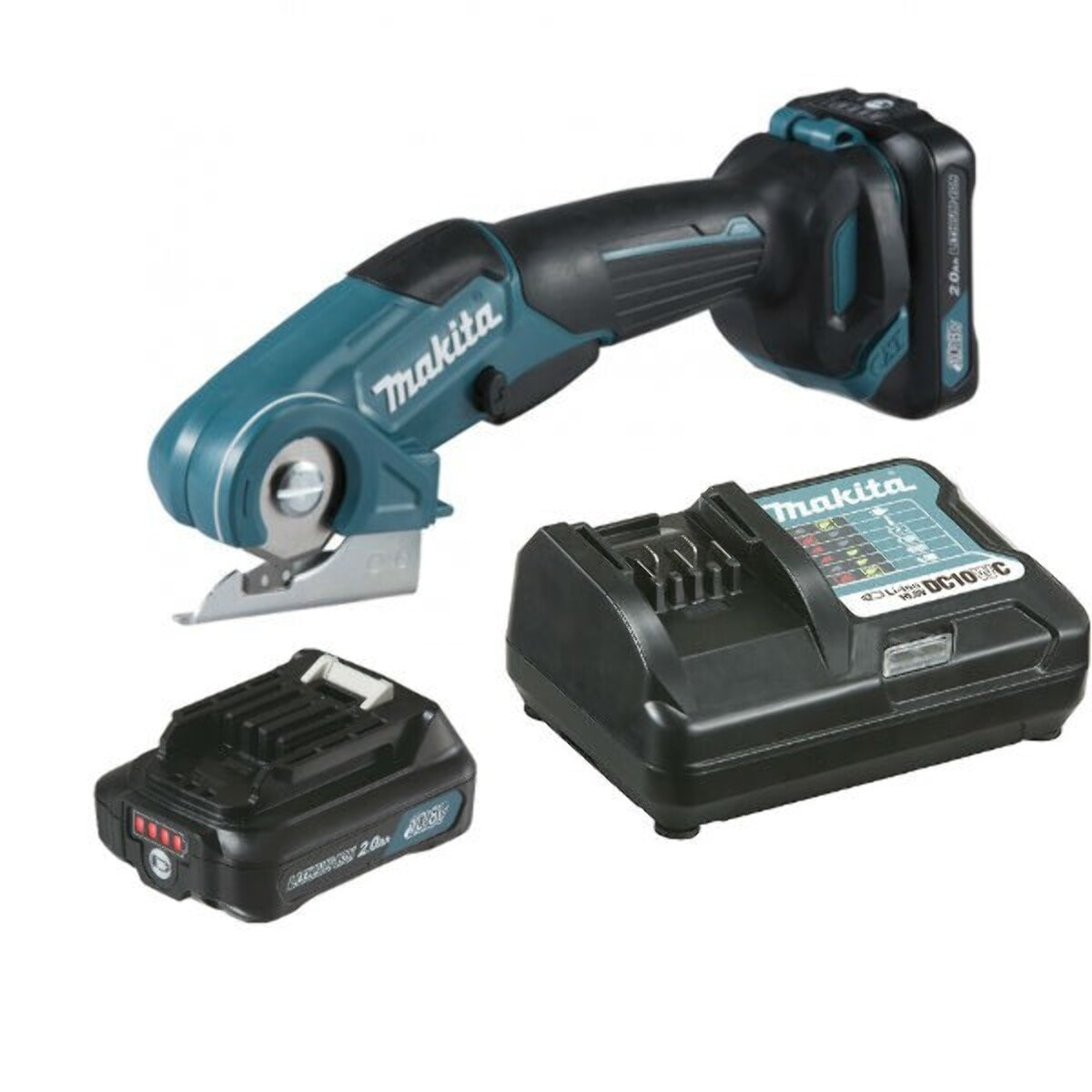 Découpeur universel 12 V CXT - MAKITA - avec 1 batterie 12V 2.Ah + chargeur - CP100DWA