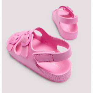 Sandali verdi da bambino con fibbie regolabili