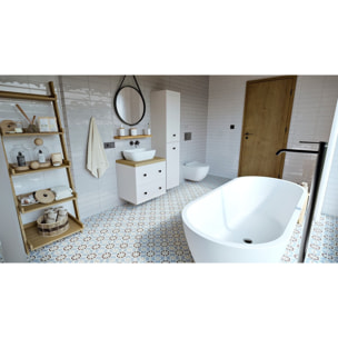 Vasque à poser 45,5 x 32,5 x 13,5 cm sans trop-plein blanc mat Infinitio SAT (SATINF4532M)