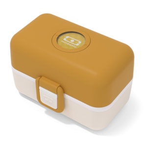 Lunch box à compartiments pour enfant Tresor 800ml Jaune Moutarde